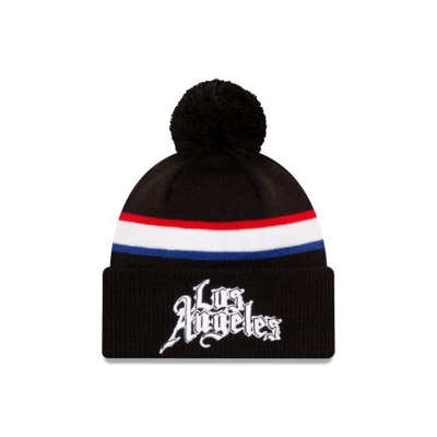 Los Angeles Clippers Gorra | New Era NBA City Edition Pom Knit Beanie Mexico - Negros